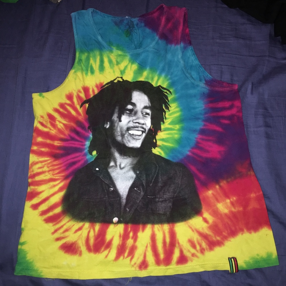 Tye dye bob Marley shirt